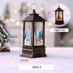 Santa Claus Snowman Lantern Light Merry Christmas Decor For Home