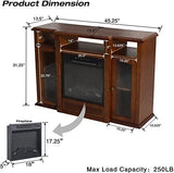 Electric Fireplace TV Stand Storage Shelf Cabinet for Living Room