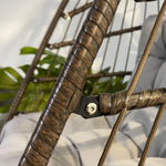 Swing Egg Chair, Stand, Indoor Outdoor Wicker Rattan Patio Basket Hanging Chair, C Type bracket ; cushion pillow;