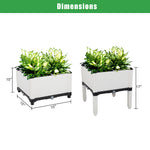 6Pcs Free Splicing Injection Adjustable Arrangeable Raised Planting Boxes