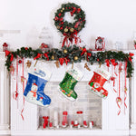 30PCS Christmas Stocking Ziplock Gift Bags with Ties Assorted Sizes