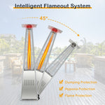 42000 BTU Pyramid Patio Heater with Wheels