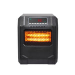 ZOKOP 1500W Quartz Tube Heater Digital Style 4 Quartz Black (Metal Fan)