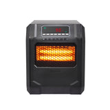 ZOKOP 1500W Quartz Tube Heater Digital Style 4 Quartz Black (Metal Fan)