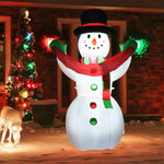 6 Feet Inflatable Christmas Snowman LED Lights Blow Up Outdoor Decoration