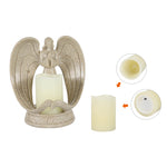 Nordic Style Resin Angel Electronic Candle Holder Living Room Christmas Decorations