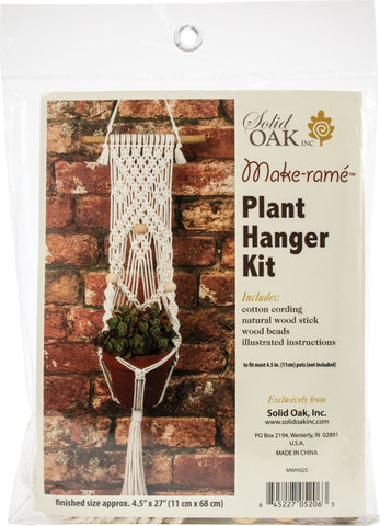 Macrame Plant Hanger Kit-3 Beads