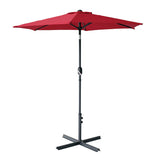 Outdoor Patio Table Market Beach Umbrella, Push Button Tilt 360 Degree, Rotation crank, Garden, Deck, Backyard, Pool