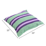 Free shipping Distinctive Cotton Stripe Canvas Hanging Rope Chair with Pillows Green