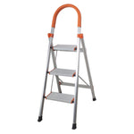 330 lbs Load Capacity Folding Platform Stool Non-slip 3 Step Aluminum Utility Ladder