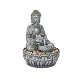 11.1-inch Meditation Buddha Water Fountain Relaxing Decor for Home Office