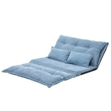 Sofa Bed Fur Adjustable Folding Futon Dorm Patio Lounger Chair