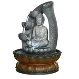 11inch Buddha Fountain Fengshui Indoor Tabletop Decorative Waterfall Kit, Submersible Pump.