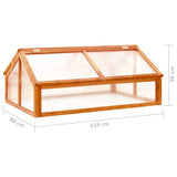 Greenhouse Cold Frame Box Brown 44.8"x31.4"x19.6" Firwood