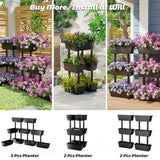 3-Tier Freestanding Vertical Plant Stand for Gardening , Herbs and Plants