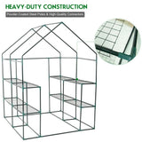 8 shelves Mini Walk In Greenhouse Outdoor Gardening Plant Green House