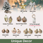 2ft Tabletop Artificial Mini Christmas Tree, Flocked Snow; Ornaments, Home & Office