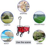 Portable Folding Wagon Garden Shopping Beach Cart