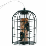 Outdoor Metal Seed Guard Deterrent Squirrel-Proof Caged Tube Wild Bird Feeder