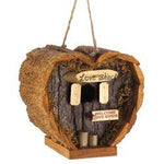 wooden Heart shaped Love Shack Birdhouse