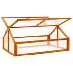 Greenhouse Cold Frame Box Brown 44.8"x31.4"x19.6" Firwood