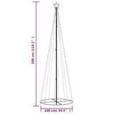 Christmas Cone Tree Warm White 310 LEDs 39.4"x118.1"