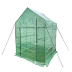 56" W x 56" D x 76" H Walk in Outdoor Plant Gardening Greenhouse 2 Tiers 8 Shelves (Hardware incuded)