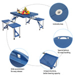 Picnic Portable Folding Tables and Chairs-Plastic PS Thickening