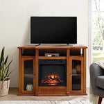 Electric Fireplace TV Stand Storage Shelf Cabinet for Living Room