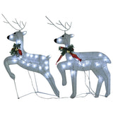 Reindeer & Sleigh Christmas Decoration 100 LEDs Outdoor White