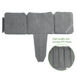 20 PCS Cobbled Stone Effect Plastic Garden Lawn Border Edging