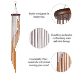 Large Deep Tone Windchime Chapel Bells Wind Chimes Outdoor Garden Home Decor