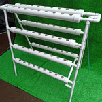 NFT Hydroponics System 72 Hole Kit, Vertical Hydroponic Growing Systems PVC Tube Plant Vegetables