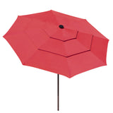 outdoor furniture 10Ft 3-Tiers 32LEDS Patio Umbrella Red or color