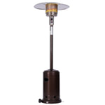 Outdoor Gas Heater, Portable Heater, 88 Inches Tall Premium Standing Patio Heater, With Auto Shut Off And Simple Ignition System, Wheels And Base Reservoir RT