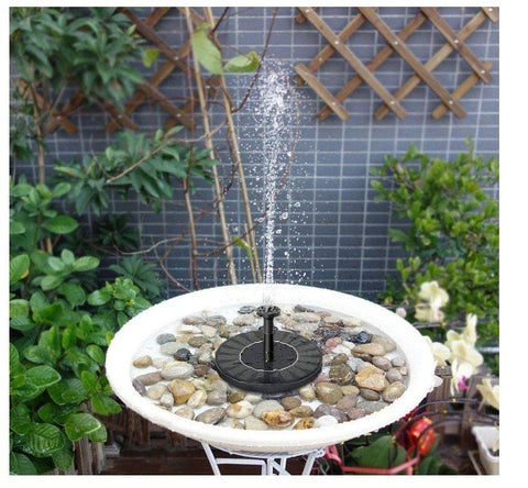 Solar Power Floating Fountain Garden Pool Pond Watering Kit