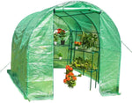 Large Gardening Walk in Plant Green House, Waterproof Cover, Zipper Door, 116.5" x 77.2" x 74.8"