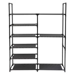 6 Tier Shoe Rack Fabric Tower Towel Storage Organizer Cabinet