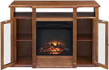 Electric Fireplace TV Stand Storage Shelf Cabinet for Living Room