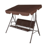 170*110*152cm With Canopy Teslin Cushion 250kg Load-Bearing Iron patio Swing