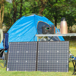 200W Portable Power Station Solar Generator 50W 18V Portable Panel Foldable Charger