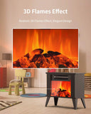 Mini Desktop Electric Fireplace Portable Space Heater Office Home Overheating/Tip-Over Protection, 1000W(3400BTU)