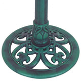 New Design Outdoor Garden Green  Patina finish Pedestal Bird Bath or Feeder