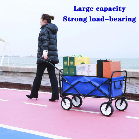 Portable Folding Wagon Garden Shopping Beach Cart