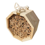 Creative Wooden Garden Tube Bee Hive Hotel House Mating nesting Box Habitat - GardenDecorNmore.com