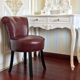 Creative Pink Cashmere Dressing Makeup Vanity Chair Backrest Stool - GardenDecorNmore.com