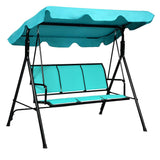 3 Person Patio Swing Outdoor Canopy Yard Furniture - GardenDecorNmore.com