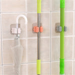 Mop Rack Wall Mounted Holder Broom Hanger Organizer Hook - GardenDecorNmore.com