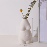 Resin Female Body Torso Art Ceramic Plants Flower Pot Vase Planter - GardenDecorNmore.com