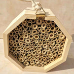 Creative Wooden Garden Tube Bee Hive Hotel House Mating nesting Box Habitat - GardenDecorNmore.com